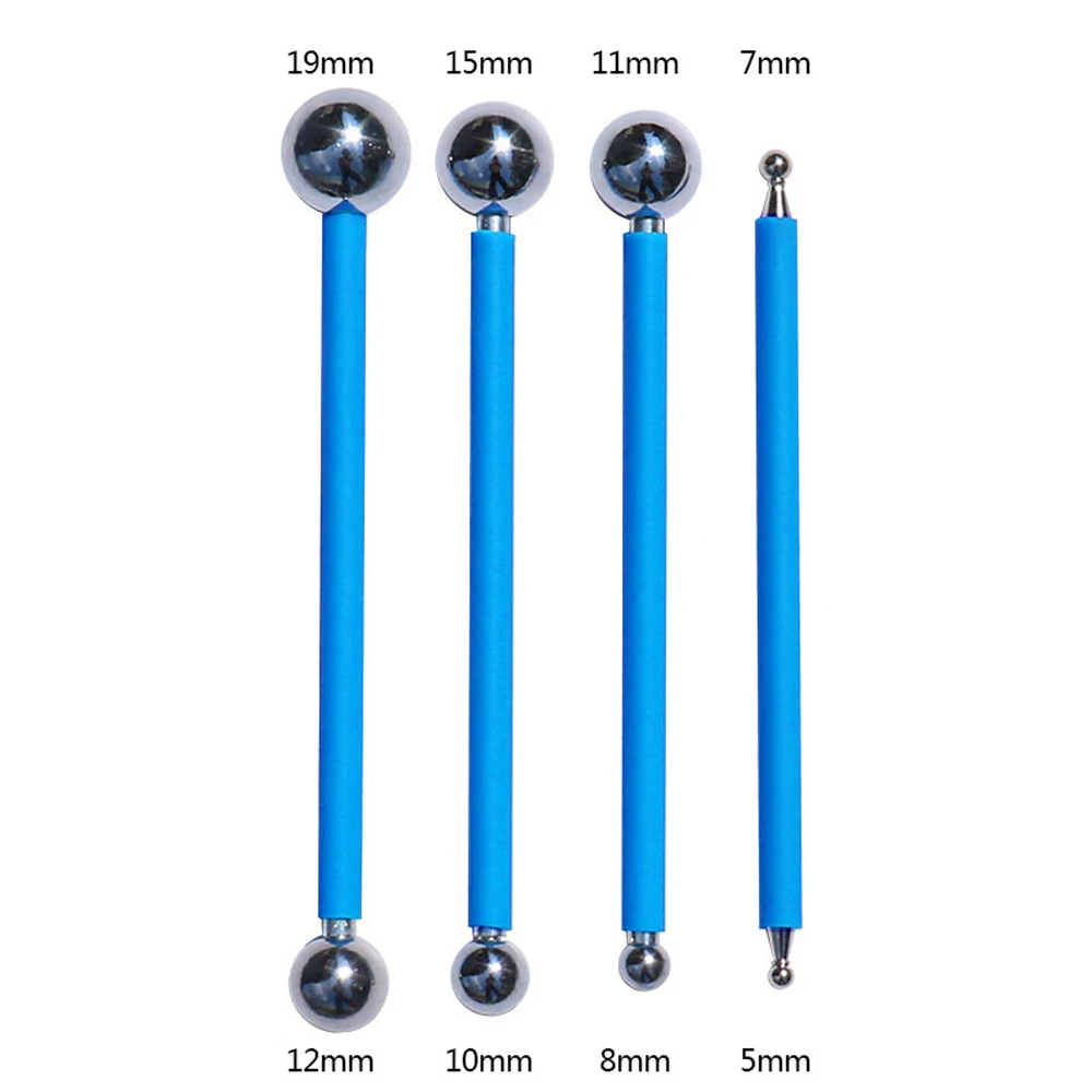 4pcs Double Steel Pressed Ball Tile Grout Tools Repairing Stick Ceramic Floor Grouting Glue Gaps Scraping Tools