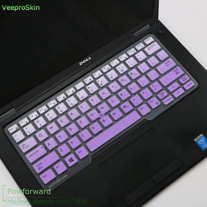 fadepurple Для Dell 3340 E3340 E5450 E5470 Клавиатура ноутбука кожного покрова для ноутбука Dell Latitude 7400 L7400 L7490 7450 E7480 E7490 E5400 E5480 E5490 - Цвет: fadepurple