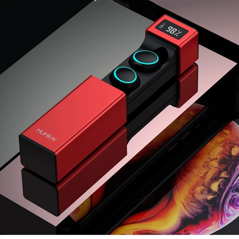 Imice MX TWS, беспроводные наушники, Bluetooth 5,0, IPX7, водонепроницаемые спортивные наушники, Hi-Fi стерео гарнитура, светодиодный, умный дисплей, зарядка