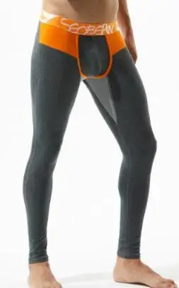 dark grey SEOBEAN, мужское термобелье, хлопок, в клетку, тонкие леггинсы, под брюки, колготки, теплые штаны, зимняя одежда, штаны для сна - Цвет: dark grey