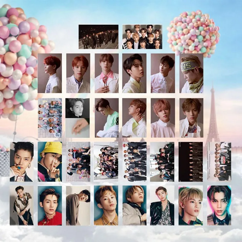 30 шт./компл. KPOP NCT127 фото плакат ломо карты самодельные Бумага Фотокарта вентиляторы коллекция подарков
