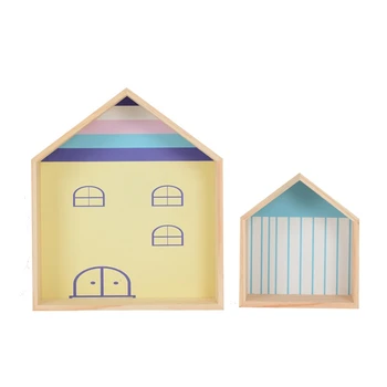 

1Set Kids Room Decoration Wooden Shelf for Kids Room Nursery Decoration Wall Wood Shelf for Children Boy Girl Room Wall Decor Sh