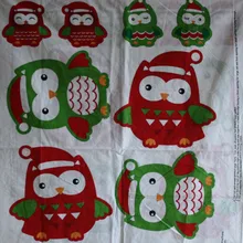 1 ярд Рождество мультфильм дизайн печати хлопок ткань для ручной работы DIY Лоскутная Подушка T984