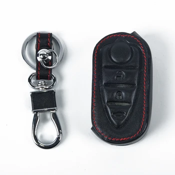 

Leather Key Cover Holder Universal Professional Fit For Alfa Romeo MITO GIULIETTA 159 GTA New Newest High Quality