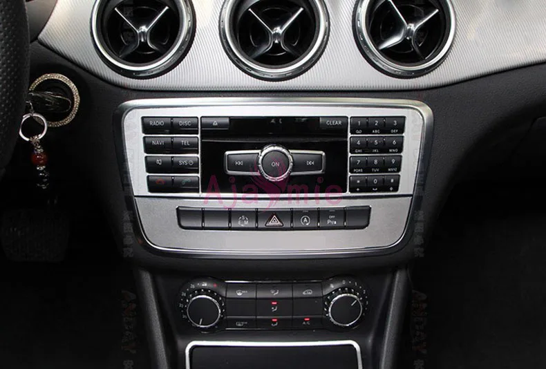 Для Mercedes Benz GLA CLA260 A B класс центр управления Кнопка крышка коробка для компакт-дисков Внутренний молдинг отделка хром автомобиль Стайлинг Аксессуары