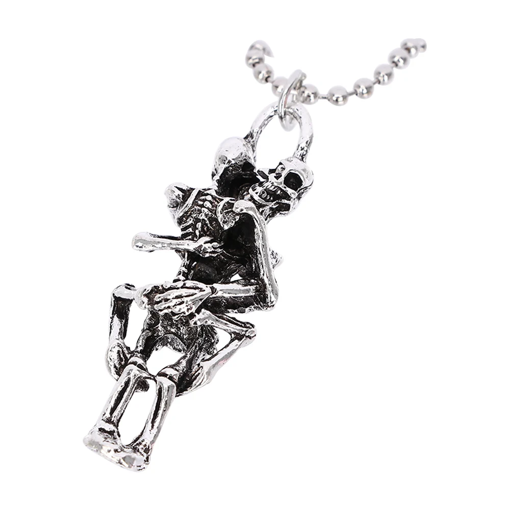 Мужская цепочка с подвеской в виде черепа из нержавеющей стали|necklace crystal|necklace jewelry