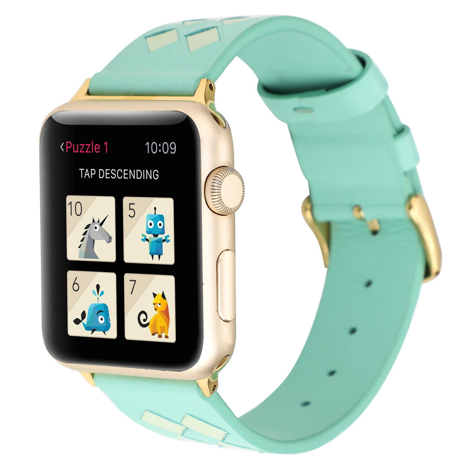 Изготовленная вручную из ткани и кожи ремешок для Apple Watch 44 мм 40 мм 42 мм 38 мм сетка замена Браслет ремешок для iWatch серии 5 4 3 2 1