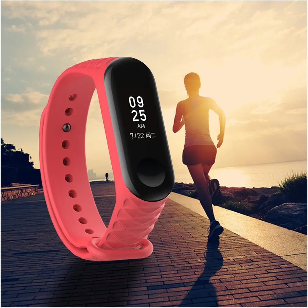 Браслет для xiaomi mi Band 3 4 ремешок для спортивных часов Силиконовый Браслет Для xiaomi mi band 3 4 браслет mi band 4 3 ремешок
