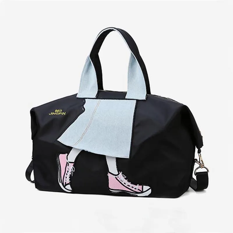Большая вместительная водонепроницаемая сумка для путешествий из искусственной кожи, розовая ручная сумка для йоги, сумки для путешествий, сумки через плечо, женская сумка для путешествий - Цвет: 3