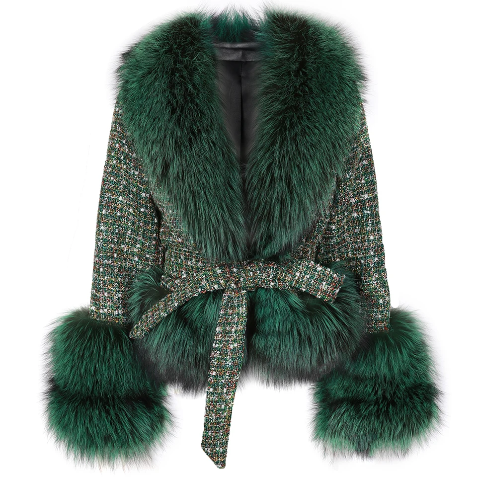 女性のキツネの毛皮のコート秋のニットの長い本物の毛皮のジャケット Green 42 GLDHFES Women Fox Fur C 並行輸入品 大量のシルバーフォックスリアルファージャケット 女性の本物の毛皮コート  シルバーフォックスファーショートジャケット、本物の自然な赤いキツネの毛皮のアウターウェア、フルスリーブ冬のぬいぐるみの女性本物の毛皮ジャケットで大幅に節約  | DHgateでのベストディール