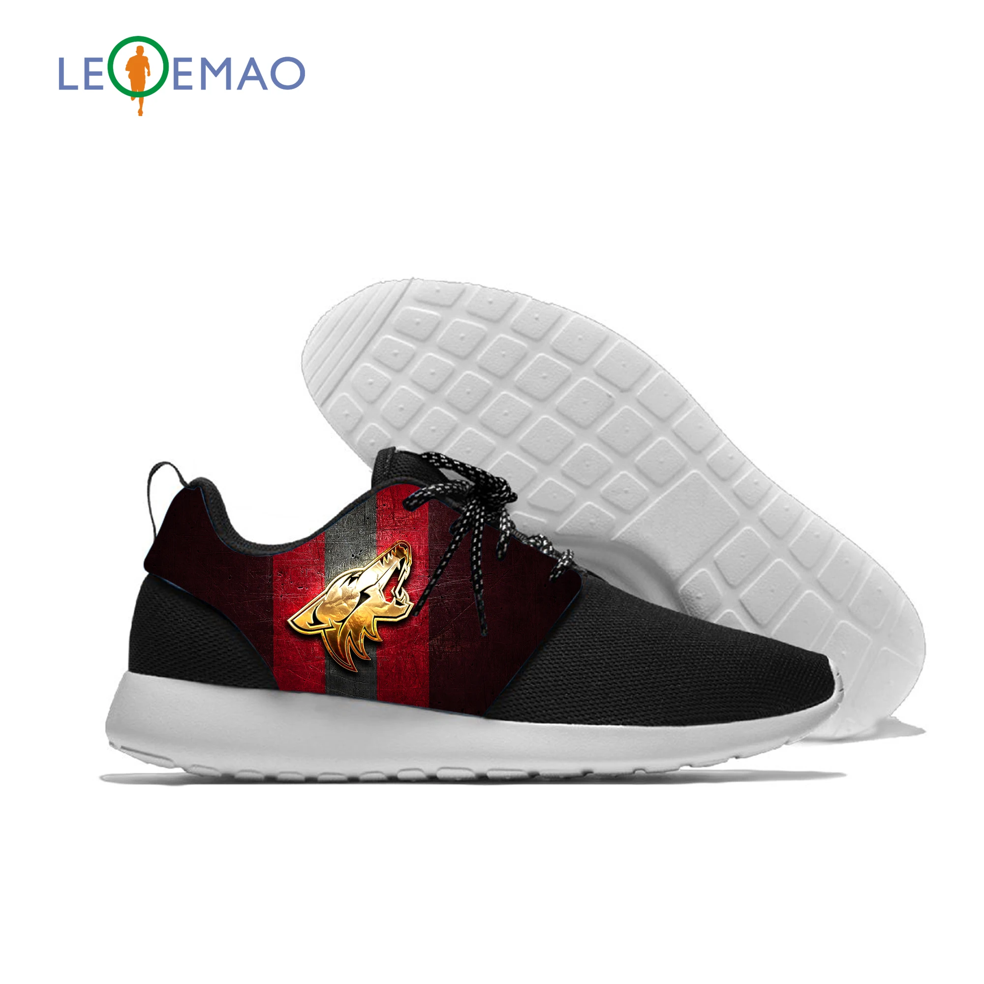 Breathable Leisure Sport Coyotes Logo Sneakers Team Lightweight Casual Men/Women Running Arizona Baseball Mesh Shoes | Спорт и