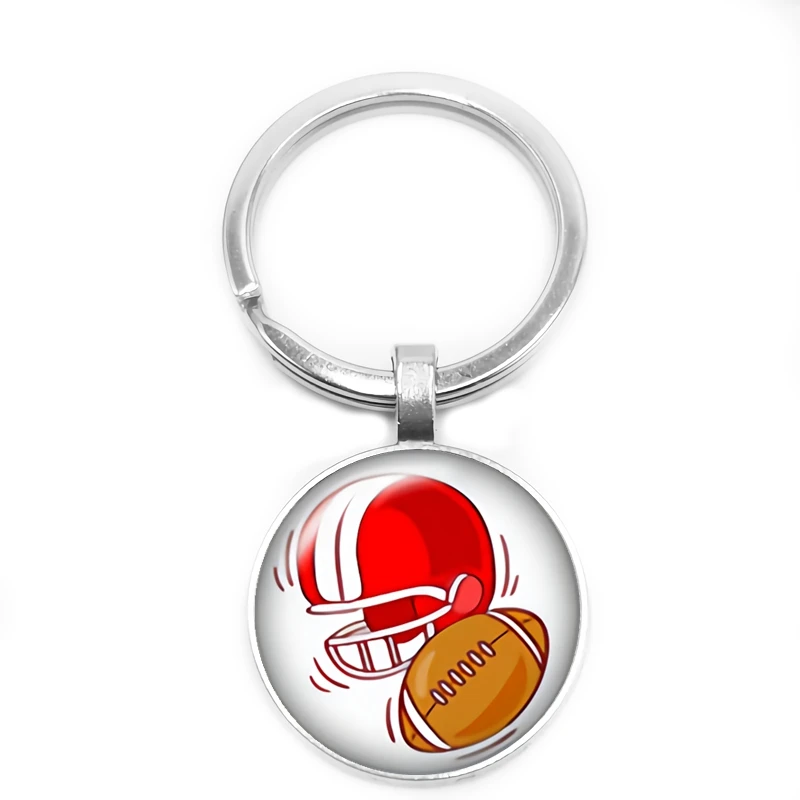 Модное ювелирное изделие футбольный брелок персонализированное домашнее кольцо