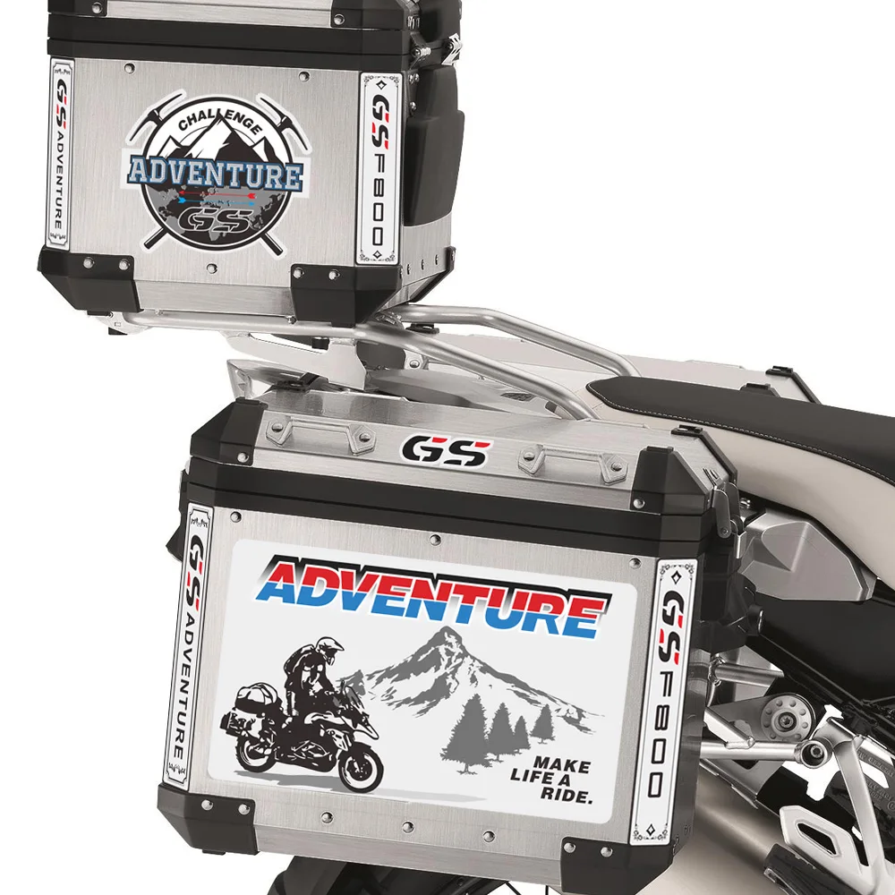 

Motorcycle Sticker Decal F800GS Tail Top Side Box Case Panniers Luggage Aluminium For BMW F800GS F800 GS ADV Adventure Moto