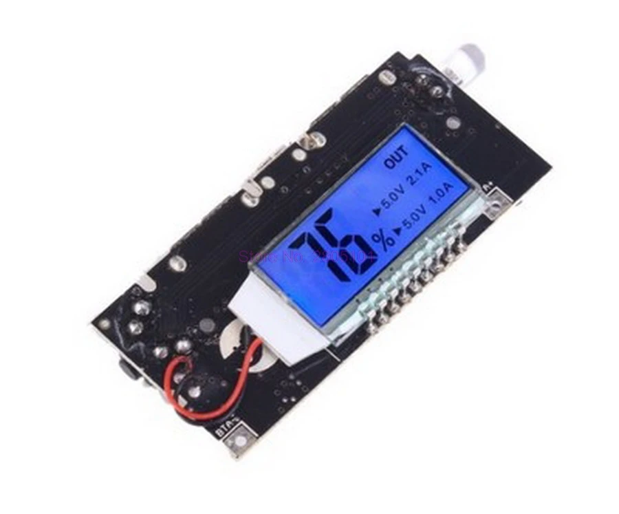 200pcs New Digital Display Dual USB 5V 1A 2.1A Mobile Power Bank 18650 Battery Charger PCBA Motherboard LCD Charging Module | Электроника