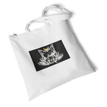 Focal20 Повседневная сумка на плечо с принтом дьявола, холщевая сумка на плечо, дорожная складная сумка брезентовый мешок для покупок, многоразовая сумка на плечо