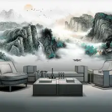 Индивидуальные настроения Пейзаж гостиная Настенные обои, МУРАЛ