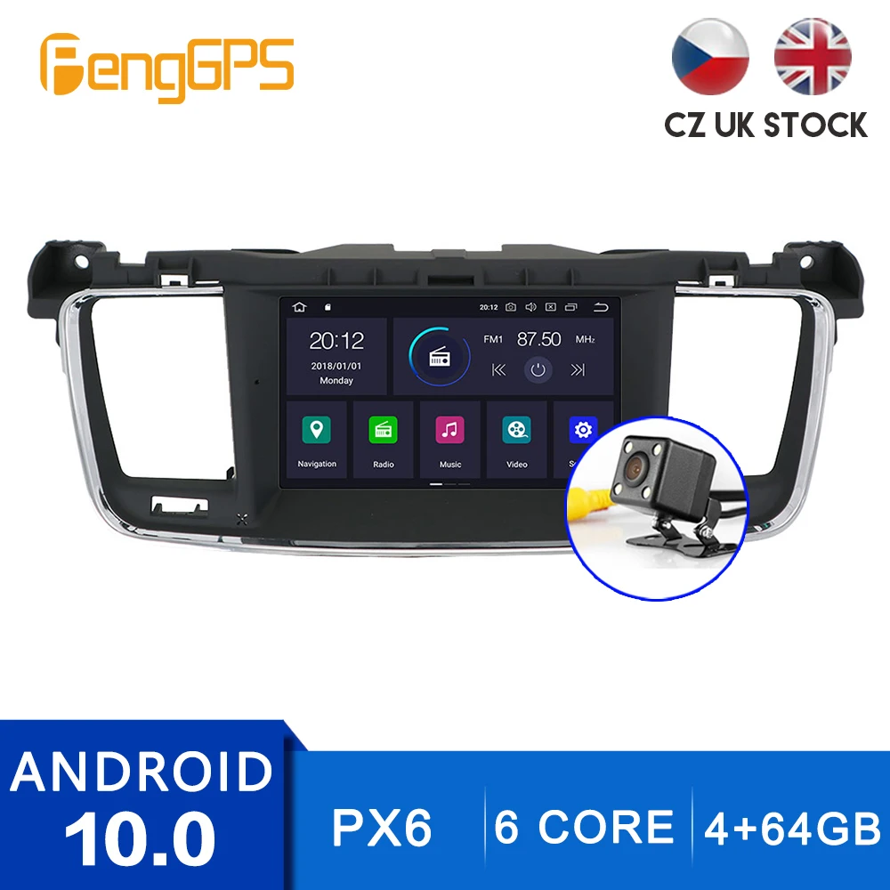 Android 10 0 мультимедиа головное устройство для Peugeot 508 2011 2017 GPS навигация CD DVD плеер