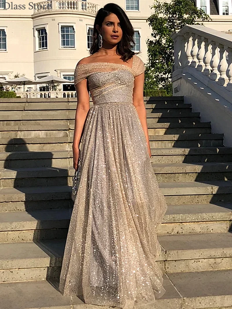 Gray Prom Dress Sequin Tulle 2020 New A 
