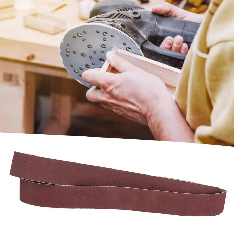 

10pcs Alumina Abrasive Belt Sanding Band Grinding Polishing Sandpaper Straps 533*30 Woodworking Polishing Tool