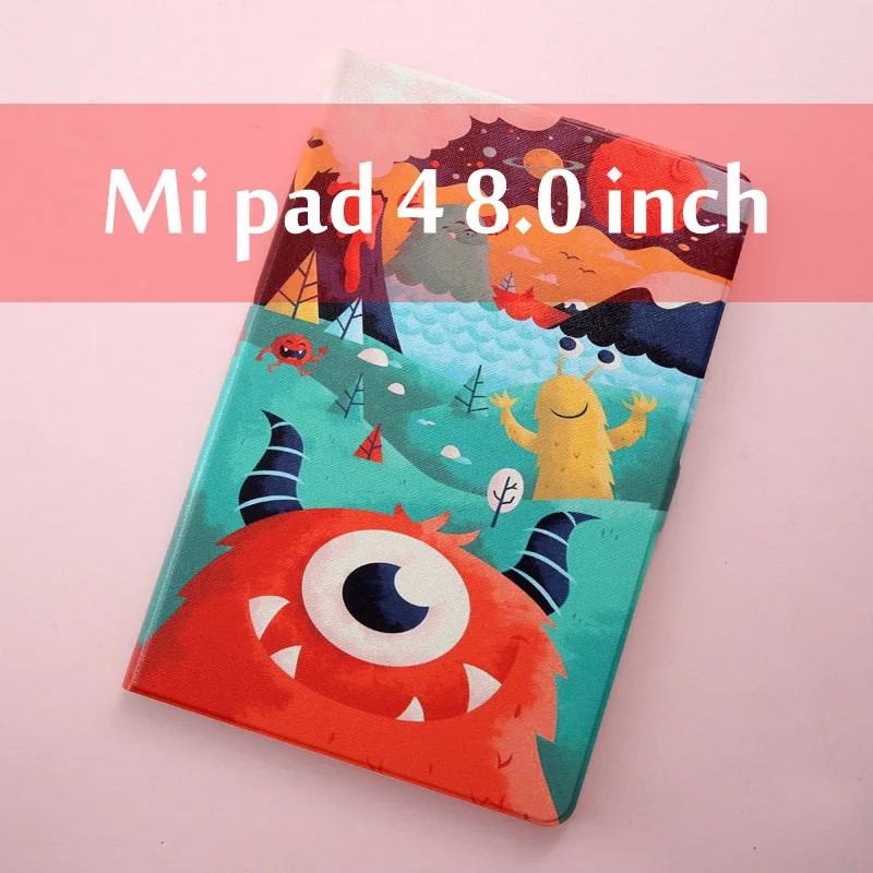 Модный раскрашенный флип-чехол из искусственной кожи для Xiaomi mi pad 4 чехол 8,0 дюймов чехол для планшета mi pad 4/mi pad4 чехол - Цвет: Style 2