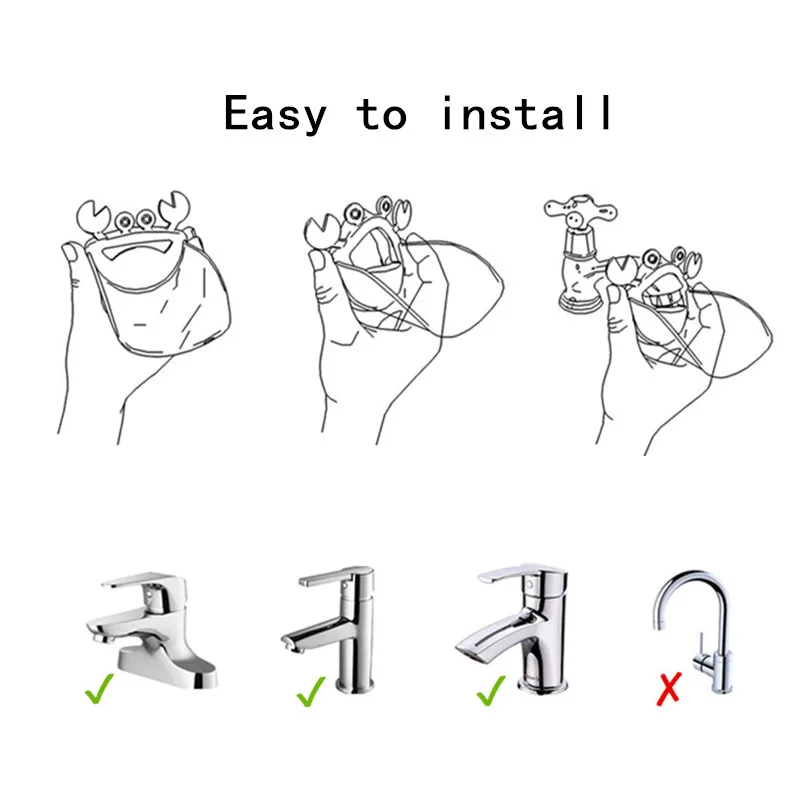 Cute Faucet Extender Sink Crab Shape Safe Hand Washing Helper For Toddlers Kids Bathroom Kitchen Water Spout Tap Extender Bathroom Accessories Sets Aliexpress
