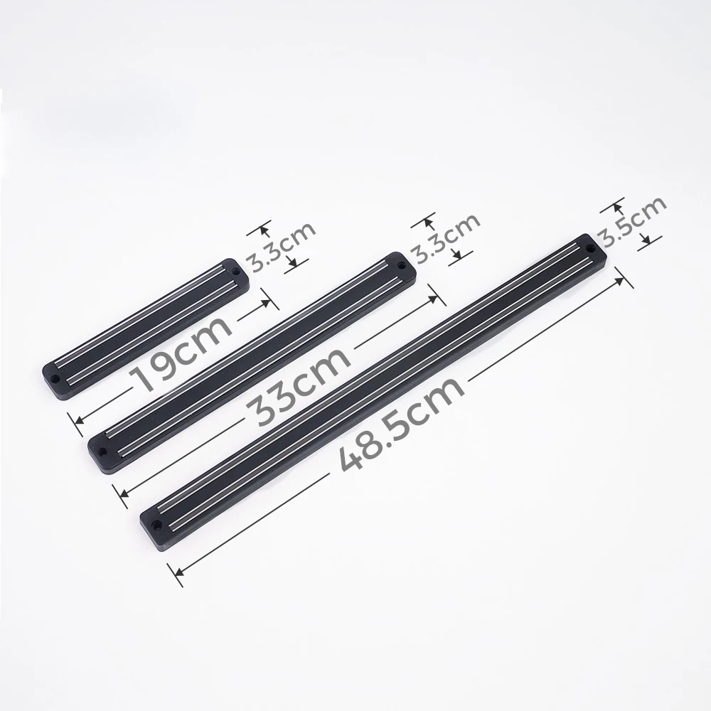 Магнитный держатель для ножей настенное крепление черный Placstic ABS металлических