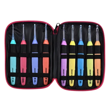 

9 LED Crochet Hooks Knitting Needles Crafts Weaving Tool Luminous Crochet Hook DIY Knitting Tools Needle Kit