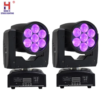 

Zoom party lights 7x12w wash moving head light high quality for disco stage 2pcs/lot