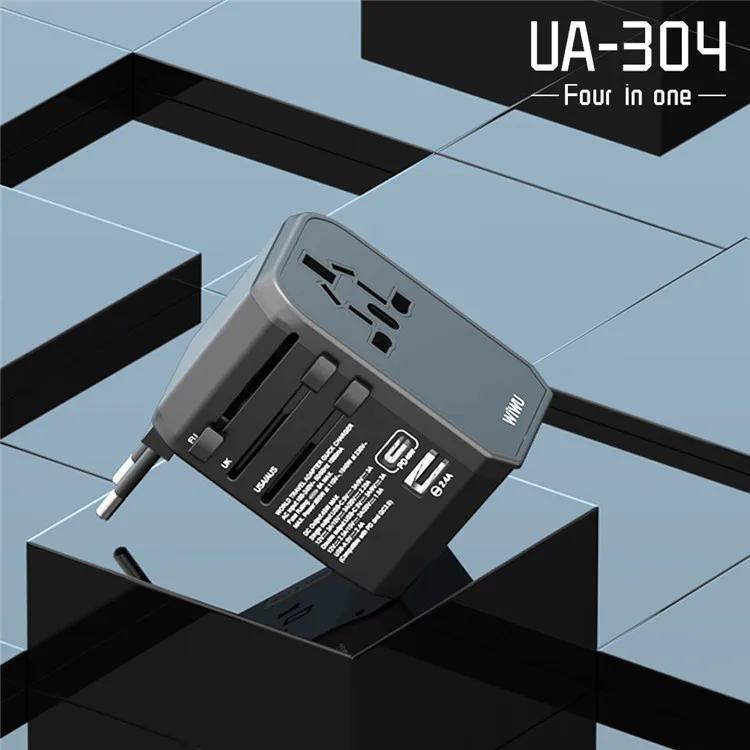 WiWU UA-304 Fast Charge 45W Universal Travel Charger Adapter description image