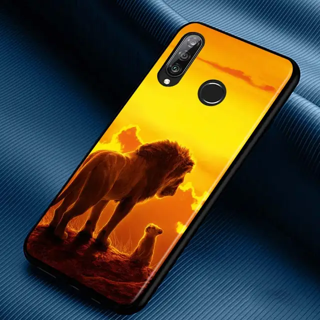 The Lion King Silicone Phone Case for Huawei P30 P20 P40 Lite E Pro P Smart Z Plus 2019 P10 P9 Lite Black Cover Style 04