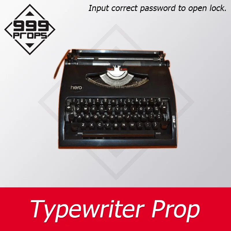 Пишущая машинка prop escape game механизм ввода правильного пароля для разблокировки дверей комнаты устройства