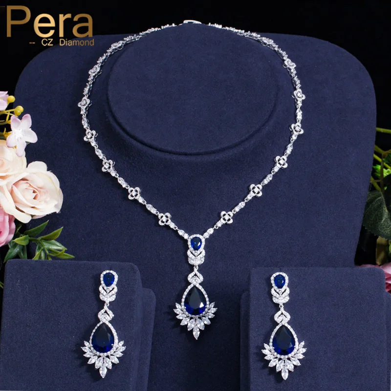 Ожерелье подвеска женское с фианитом в форме капли|necklace set women|necklace setwomen wedding |