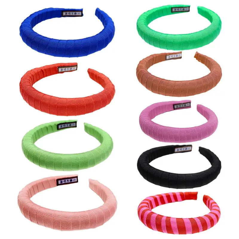 

Sweet Girl Headband Solid Color Sponge Fine Hair Band Charm Elegant Lady Women Head Hoop Jewelry