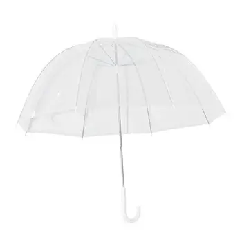 

Fashion Transparent Clear Bubble Dome Shape Umbrella Outdoor Windproof Umbrellas Princess Weeding Decoration