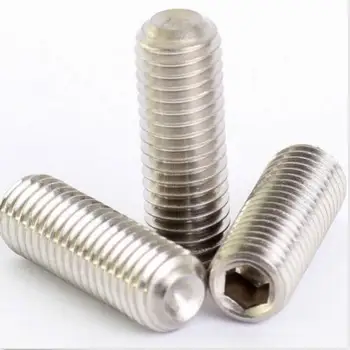 

10pcs/lot M4 A2 Stainless Steel Grub Screws Cup Point Hex Socket Set Screw DIN 916