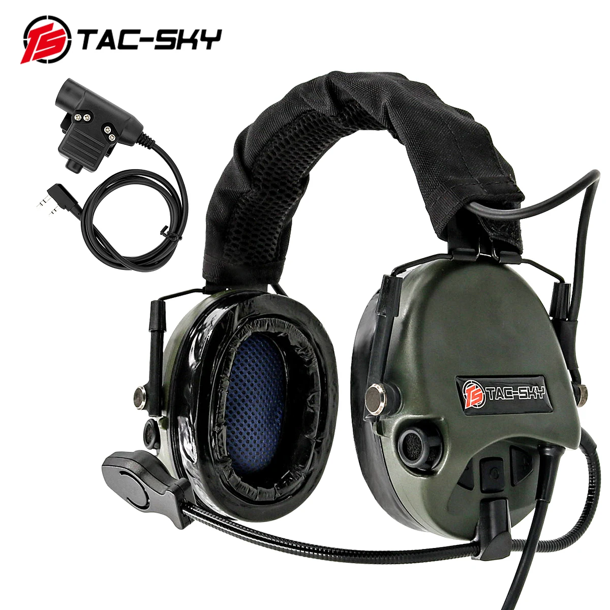 TAC-SKY рация PTT U94 PTT+ чай Hi-Threat Tier 1 силиконовые наушники военный слуховой защиты стрельба такт KENWOOD U94 PTT