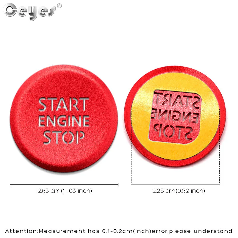 Ceyes крышка кнопки запуска зажигания двигателя автомобиля аксессуары для