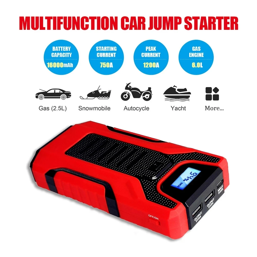 Auto Jump Booster Starter 1500mah Power Bank Batterie Auto