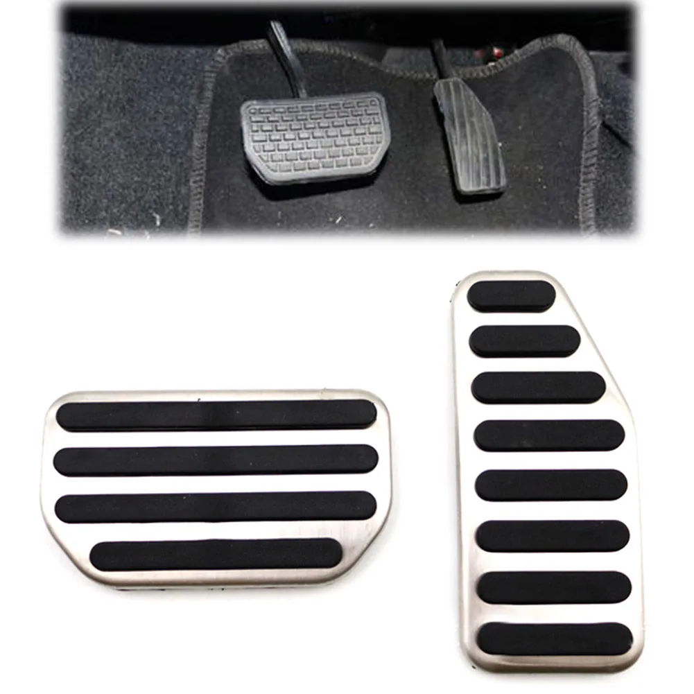 2Pcs/Set AT Auto Brake Clutch Fuel Gas Pedal Foot Pads Cover For Suzuki