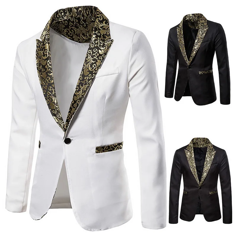 

CYSINCOS 2019 Men's Suit Pattern Shawl Lapel Making Wedding Groom Tuxedo Men's Suit Jacket Slim Suit Best Party Clothes
