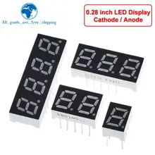 Display a LED a tubo digitale da 0.28 pollici 1Bit 2Bit 3Bit 4Bit Display anodo comune/catodo 0.28