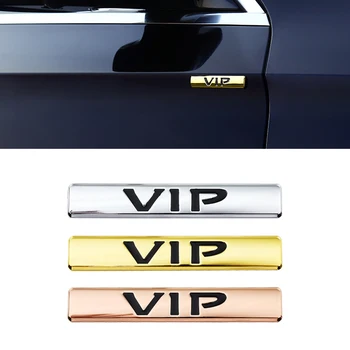 

3D Metal VIP Words Logo Sticker Car Rear Trunk Body Badge Emblem For Ford Focus Fiesta Ranger Fusion Mondeo Mk2 Accessories