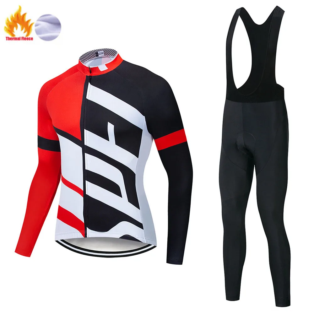 Jerseys and pants Велокофты профессиональная команда специализируется на зимнем флисе одежда для велоспорта MTB велокомбинезоны комплект Ropa Ciclismo триатлон - Цвет: Jerseys and pants