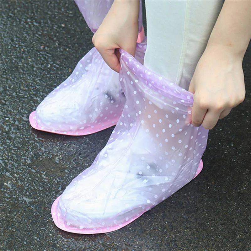 Взрослые водонепроницаемые плоские дождевые Чехлы для обуви с прочными для путешествий