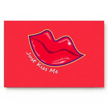 

Lips Sexy Kiss English Alphabet Red Bathroom Non-slip Doormat Bathroom Accessories Living Room Kitchen Doormat