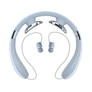 

USB Rechargeable Noise Cancelling Stereo Foldable Portable Neck Massage Music Bluetooth Neckband Earphones Home Office Handfree