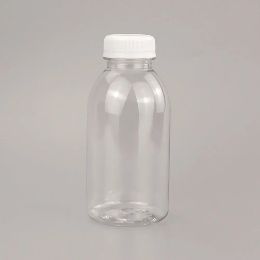 6/8/10pcs 200ML 100ml 50ml Plastic Bottles Simple Milk Tea Bottles