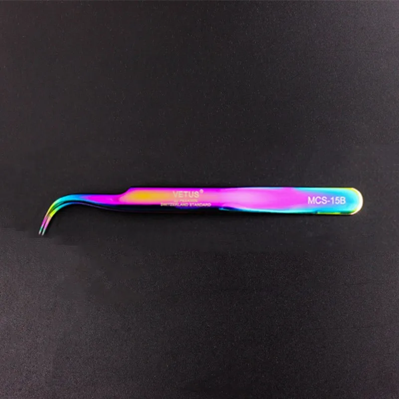 15B-Fantasy Vetus Original MCS Series New Style Premium Eyelashes Tweezers Ultra Fine Tip Improve for 3D 6D Lashes Extensions - Цвет: 15B-Fantasy