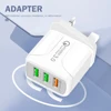 Wall Phone Adapter Charger 5V 3A 3 USB 3.0 Fast Charging Travel Outdoor Mobile Phone Decoration for iPhone Samsung ► Photo 3/6
