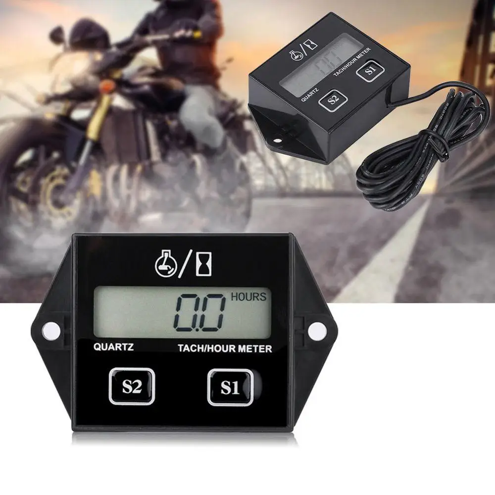 

Motorcycle Digital Display Tachometer Motorboat Engine Electronic Tachometer